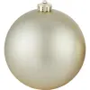  Karácsonyfagömb 14 cm átmérő pezsgőszínű