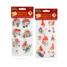  Karácsonyi 3D matrica szett - 2 féle - 58745 karácsonyi dekoráció