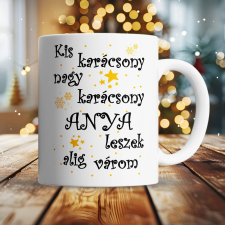  Karácsonyi ajándék - Anya leszek bögre bögrék, csészék