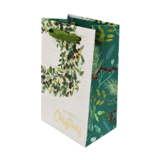  Karácsonyi ajándéktáska, SDE P XMAS RUSTIC WREATH ajándéktasak