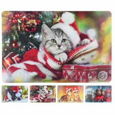  Karácsonyi állatos tányéralátét 43.5 cm x 28.5 cm konyhai eszköz