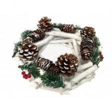  Karácsonyi asztali koszorú - 25 cm karácsonyi dekoráció