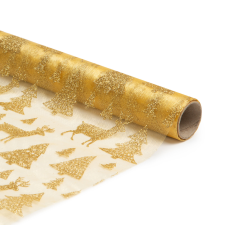  Karácsonyi asztalterítő futó - arany - 180 x 28 cm - 58200A karácsonyi textilia