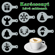 Karácsonyi barista kávé sablonok konyhai eszköz