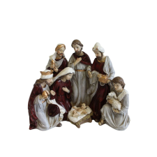Karácsonyi Betlehem 7 figura 23cm karácsonyi dekoráció