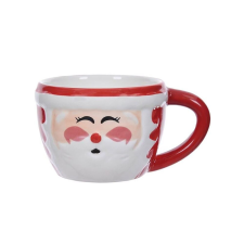Karácsonyi bögre, kerámia, Mikulás, 3D, 330 ml bögrék, csészék