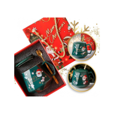  Karácsonyi bögre készlet fedővel KB08ZIE zöld bögrék, csészék