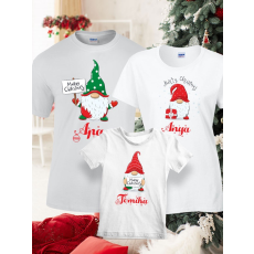  Karácsonyi családi póló szett - Apa-anya-gyerek pólók