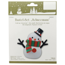  Karácsonyi dekor hóember kézműveskedéshez agyagból 6 cm x 6 cm fehér karácsonyi dekoráció