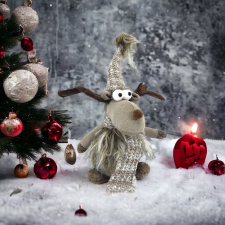  KARÁCSONYI DEKORÁCIÓS RÉNSZARVAS GÜLÜSZEMŰ  15*35 karácsonyi dekoráció