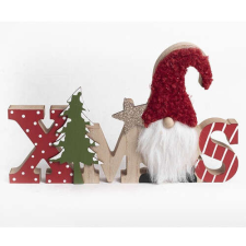 Karácsonyi fa dekoráció 24 cm orrszakáll Xmas felirattal karácsonyfadísz