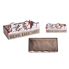 Karácsonyi fa macis tároló doboz 17,5 cm karácsonyi dekoráció