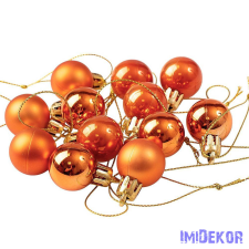  Karácsonyi gömb szett 12 db-os 2,5cm - Bronz karácsonyfadísz