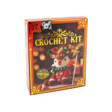  Karácsonyi horgoló szett rénszarvas 12x9x17 cm kreatív és készségfejlesztő