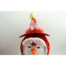  Karácsonyi kalap fejpánt/karika, piros LED szín, standard méret, Flippy party kellék