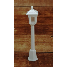  Karácsonyi kandeláber, fehér, műanyag 10cm 8962W karácsonyi dekoráció