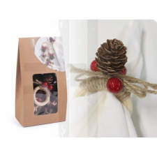  Karácsonyi karika abroszokra - 6 db/csomag dekorációs kellék