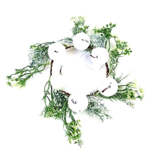  Karácsonyi koszorú. Mérete: kb. 21 cm dekorációs kellék