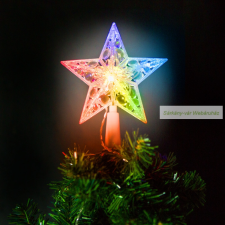  Karácsonyi LED-es csillag csúcsdísz karácsonyi dekoráció