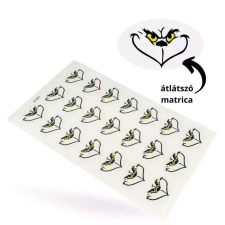 Karácsonyi Matrica - Grincs arc átlátszó.. 21db/lap matrica
