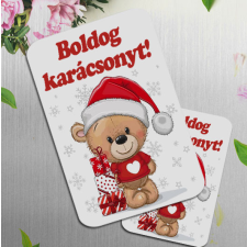 Karácsonyi meglepetés - Cuki macis hűtőmágnes hűtőmágnes