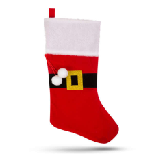  Karácsonyi mikulás csizma akasztóval - 45 x 24 cm karácsonyi dekoráció