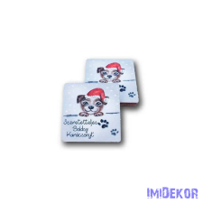  Karácsonyi négyzet 5db/csomag 5,8x5,8cm - Kutyás dekorációs kellék