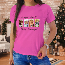  Karácsonyi női póló – Te vagy a legjobb Keresztszülő, 4 fotóval női póló