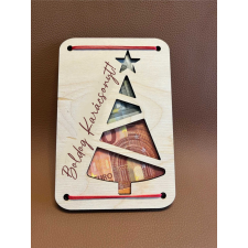 Karácsonyi pénzátadó dekorációs kellék