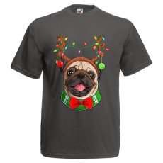  Karácsonyi Pug - Karácsonyi Férfi Póló