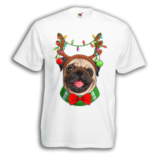  Karácsonyi Pug - Karácsonyi Férfi Póló férfi póló