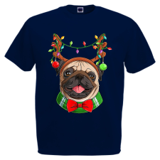  Karácsonyi Pug - Karácsonyi Férfi Póló férfi póló