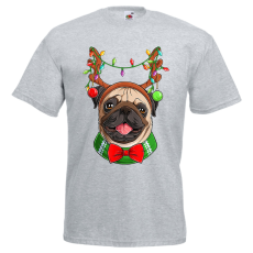  Karácsonyi Pug - Karácsonyi Férfi Póló
