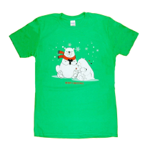  Karácsonyi &quot;jegesmedve család&quot; női póló női póló