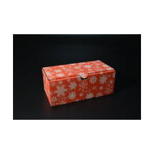  Karácsonyi süteményes doboz ablakos egybenfedeles 10x20x8 cm sütés és főzés