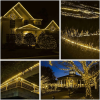  Karácsonyi szerelés, 86 m, 2064 LED, Fénytömlő, Meleg fehér, Transzformátor, Szekcionált, 220 V, Flippy