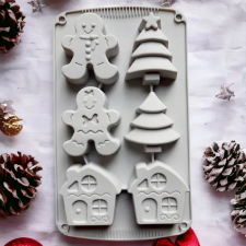  Karácsonyi Szilikon Forma - Mézi, Házikó, Karácsonyfa sütés és főzés
