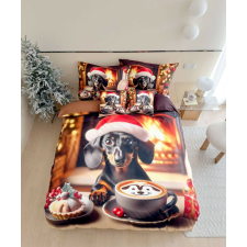  Karácsonyi Tacskó kutyusos karácsonyi ágyneműhuzat 3 részes lakástextília