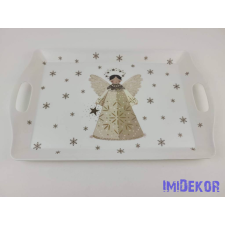  Karácsonyi tálca 29,5x49cm - Angyalkás dekorációs kellék