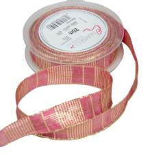  Karácsonyi textil szalag BENICIO 25mmx20m dekorációs kellék