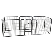  Karám, 8 panellel, 80x77 cm, ajtóval szállítóbox, fekhely kutyáknak