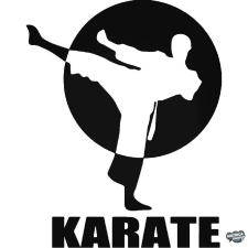  Karate felirat matrica matrica