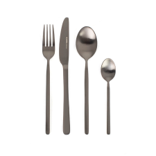 KARE Design Gloria Matt Black Titán Evőeszközkészlet 16 db tányér és evőeszköz