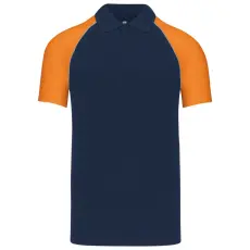 KARIBAN Baseball Kontrasztos Galléros Póló