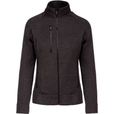 KARIBAN cipzáras Női dzseki KA9107, Dark Grey Melange-M női dzseki, kabát