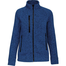 KARIBAN cipzáras Női dzseki KA9107, Light Royal Blue Mélange-2XL női dzseki, kabát