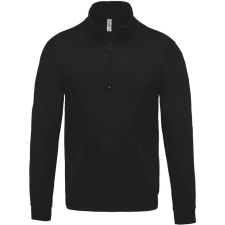 KARIBAN cipzáros férfi pulóver KA478, Black-3XL férfi pulóver, kardigán