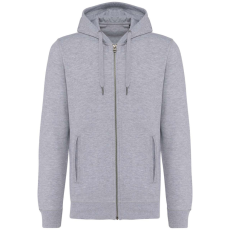 KARIBAN cipzáros kapucnis vastag pulóver KA4008, Oxford Grey-XXS