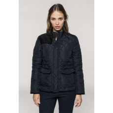 KARIBAN Dzseki Kariban női bélelt cipzáros női (100%poliészter) mossy green/black, XS