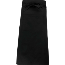 KARIBAN extra hosszú derekas kötény KA8004, Black-U munkaruha